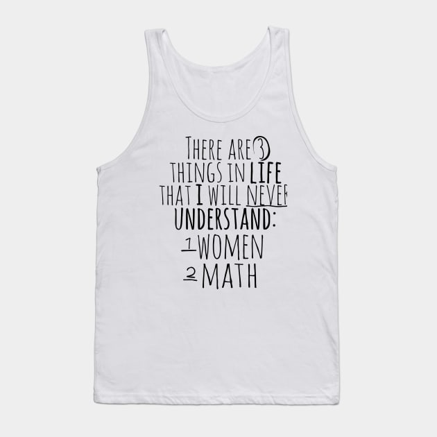 Women and Math Tank Top by SirTeealot